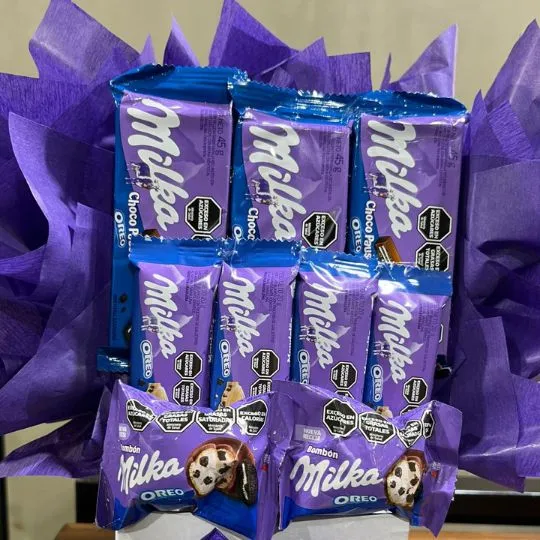 Box con chocolates violet lite 